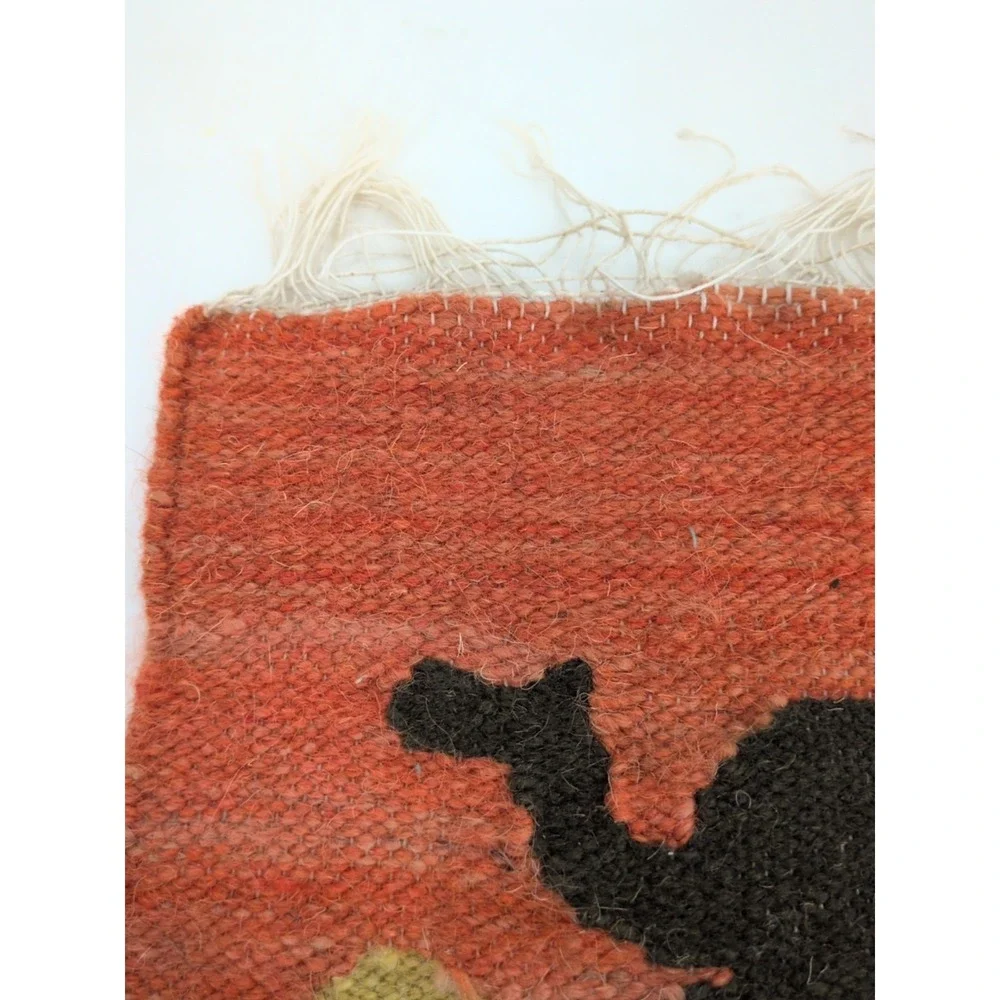 Egyptian Handmade Wool Miniature Rugs Camel Dollhouse Mug Placemat Accent Decor
